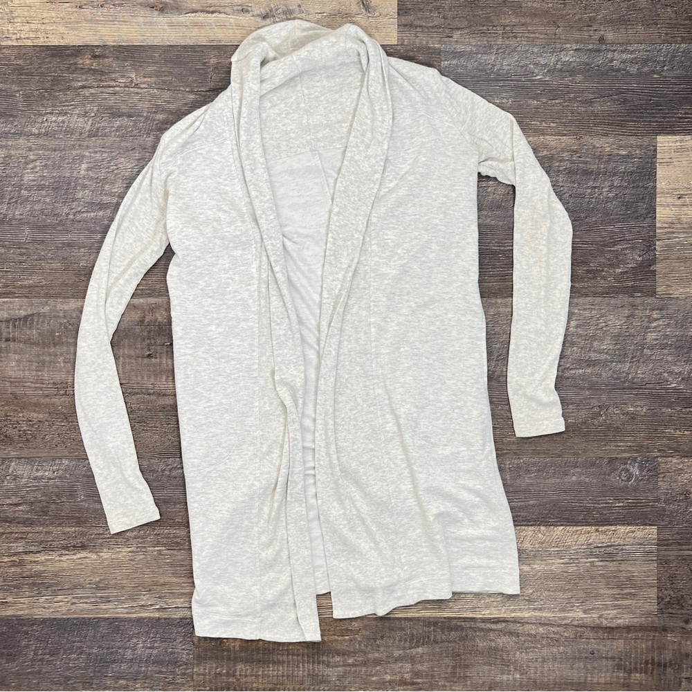 Women's Gray Open Front Soft Cardigan Sweater size medium M? B129
